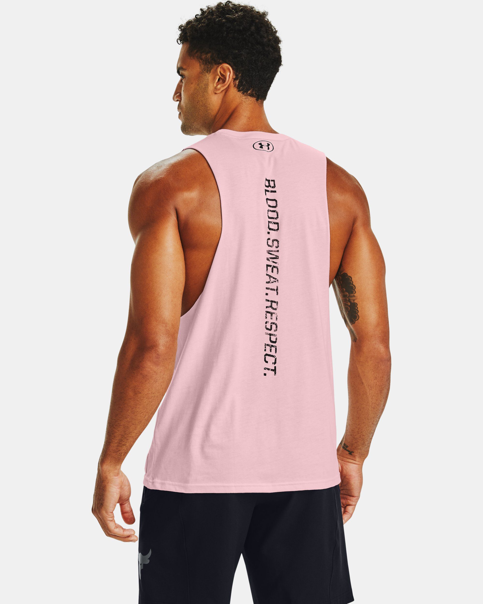 Under Armour Men s Project Rock BSR Tank Pink in Dubai UAE