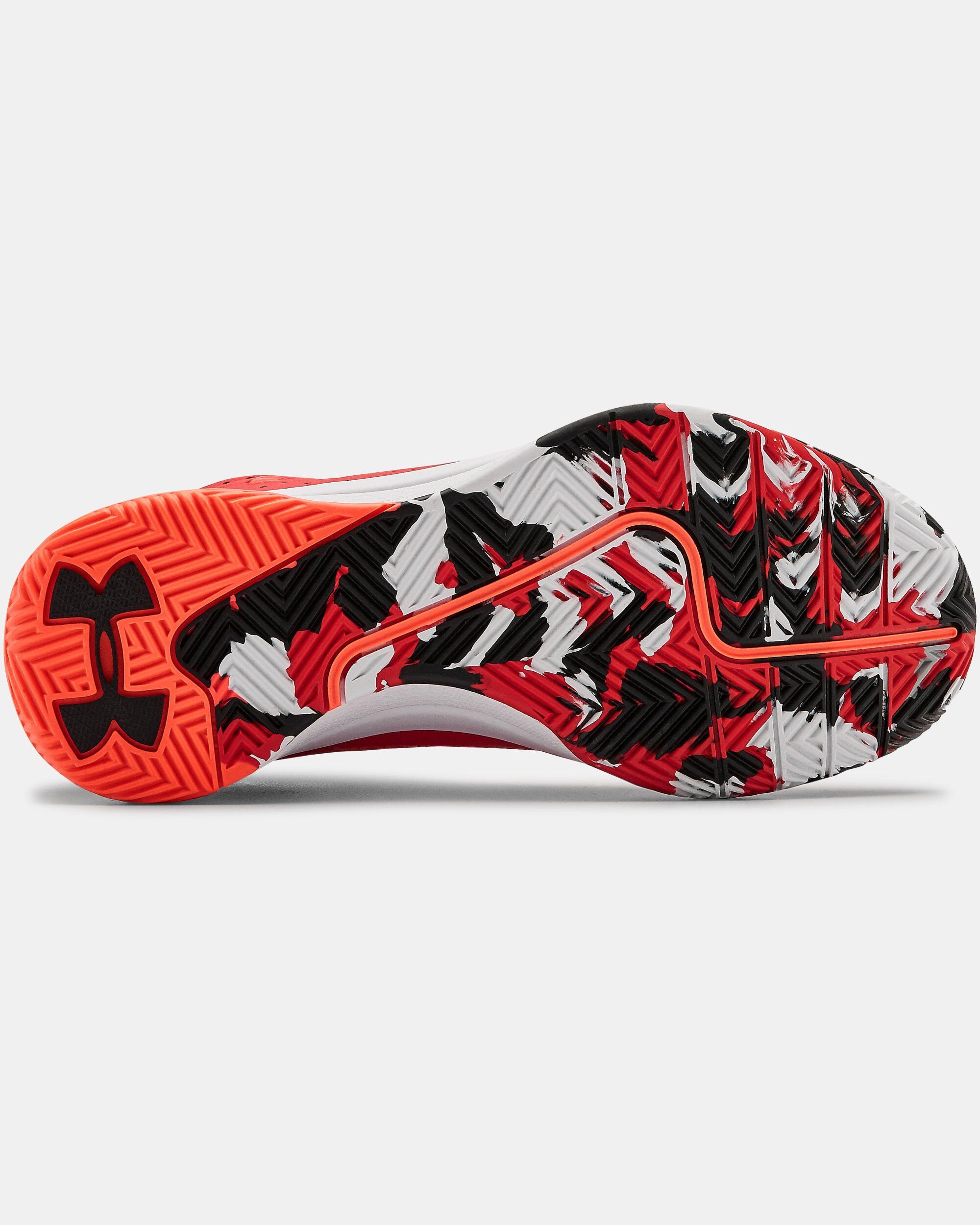 Under Armour Grade School UA Jet 2019 Basketball Shoes Red in