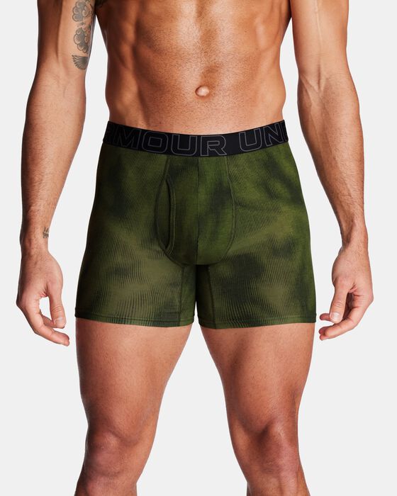 Men's UA Performance Cotton 6" 3-Pack Printed Boxerjock® image number 0
