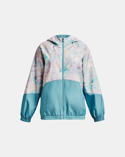 Girls' UA Woven Printed Full-Zip Jacket