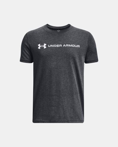 Boys' UA Logo Wordmark Short Sleeve