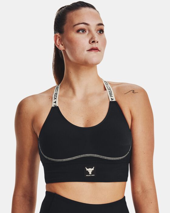 Women's Project Rock Infinity Mid Sports Bra image number 2