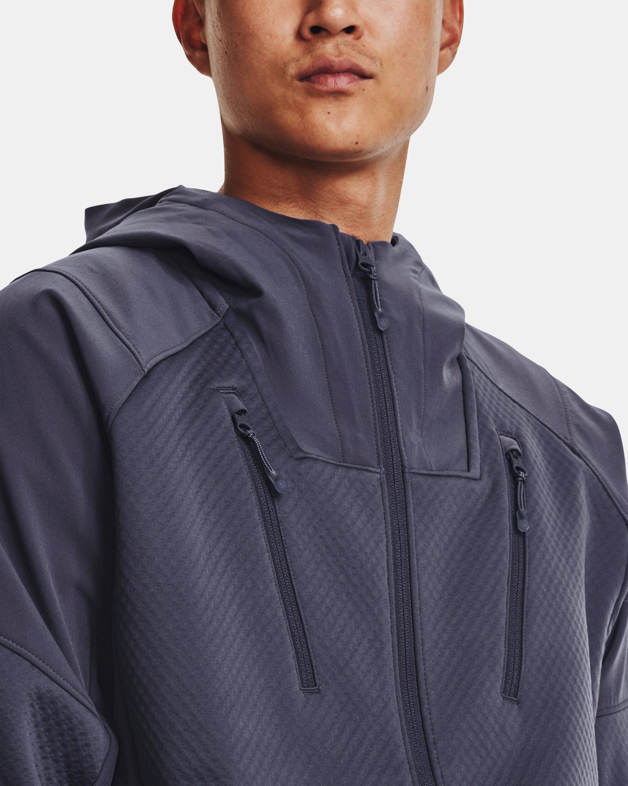Under Armour Men s UA RUSH Hooded Swacket Purple in Dubai UAE