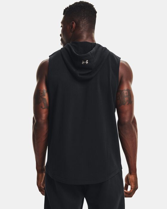 Men's Project Rock Terry Sleeveless Hoodie image number 1