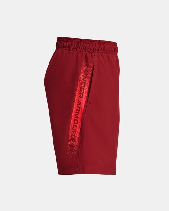 Boys' UA Woven Graphic Shorts image number 2
