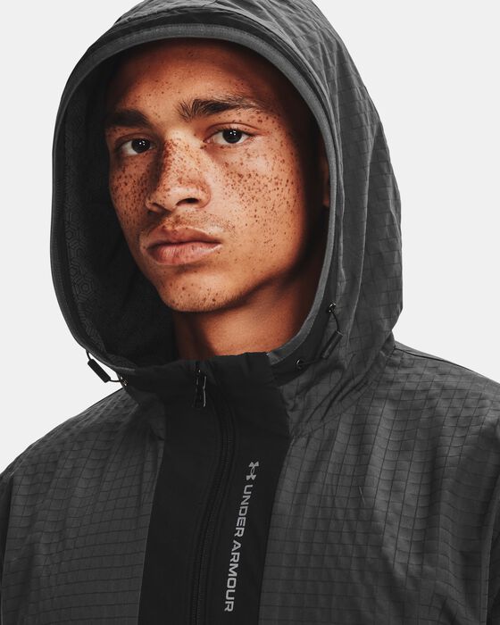 Men's UA RUSH™ Woven Legacy Windbreaker image number 3