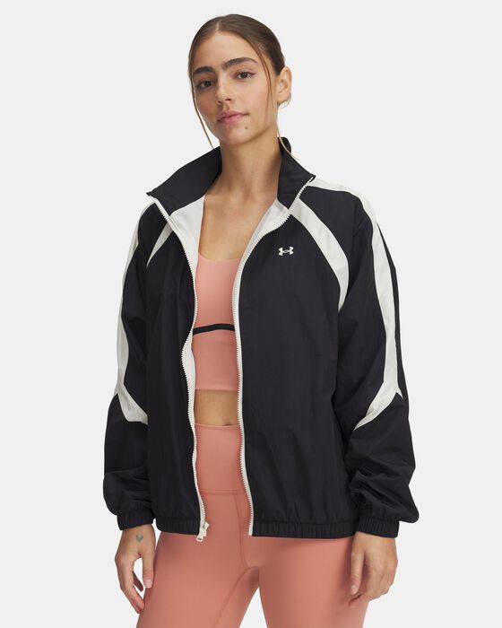 Women's UA Icon Crinkle Track Jacket image number 0
