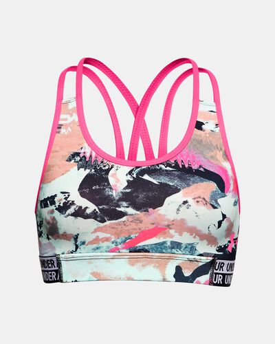 Girls' HeatGear® Armour Printed Sports Bra