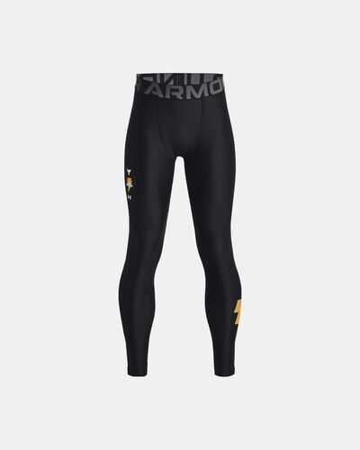 Boys' Project Rock HeatGear® Black Adam Leggings