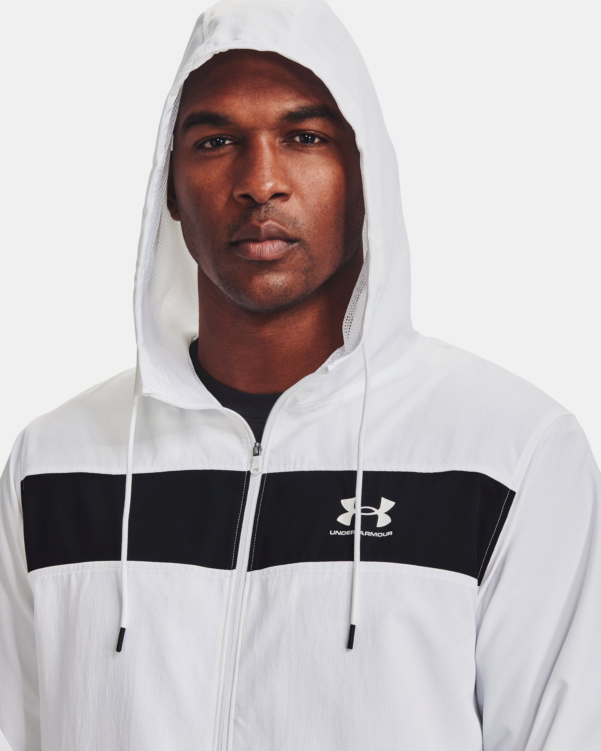 White under armour windbreaker on sale