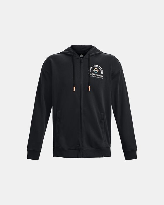 Men's Project Rock Heavyweight Terry Full-Zip image number 4