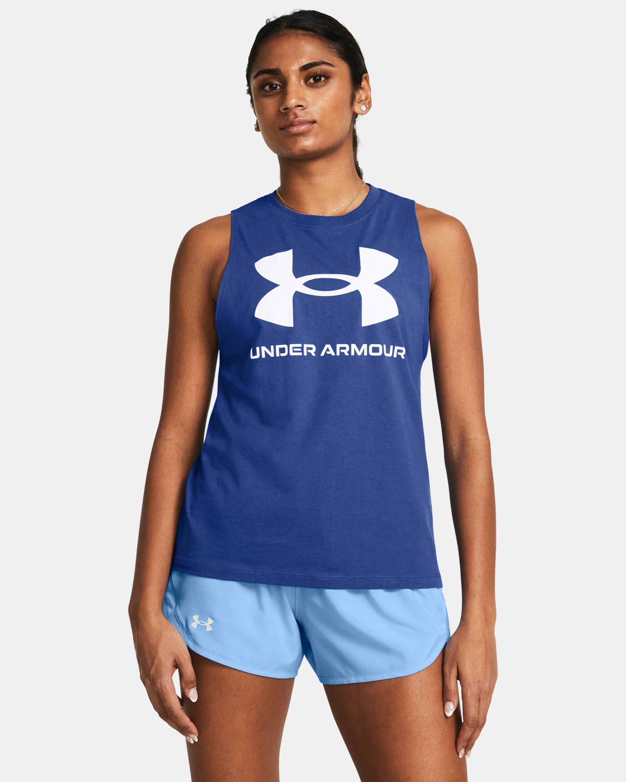 Buy Women s UA Sportstyle Graphic Tank Blue in Dubai UAE Under Armour