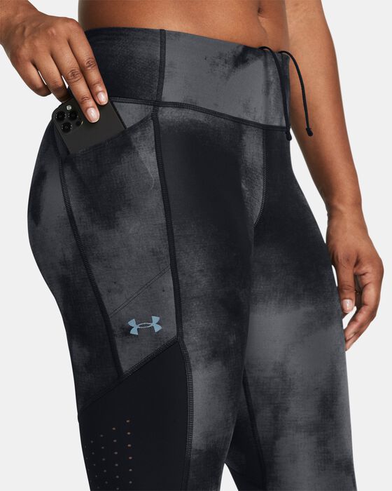 Women's UA Fly Fast 3.0 Printed Ankle Tights image number 3