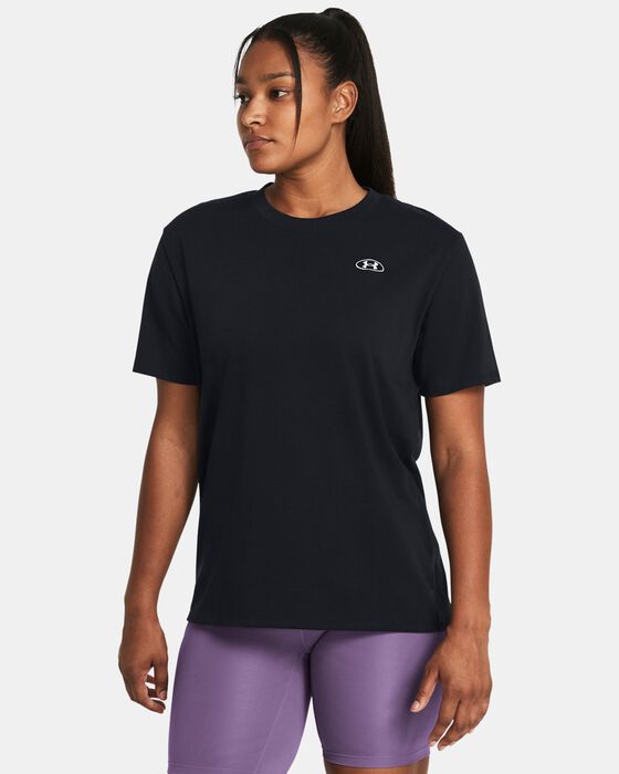 Women's UA Heavyweight Embroidered Patch Boyfriend Oversized Short Sleeve image number 0