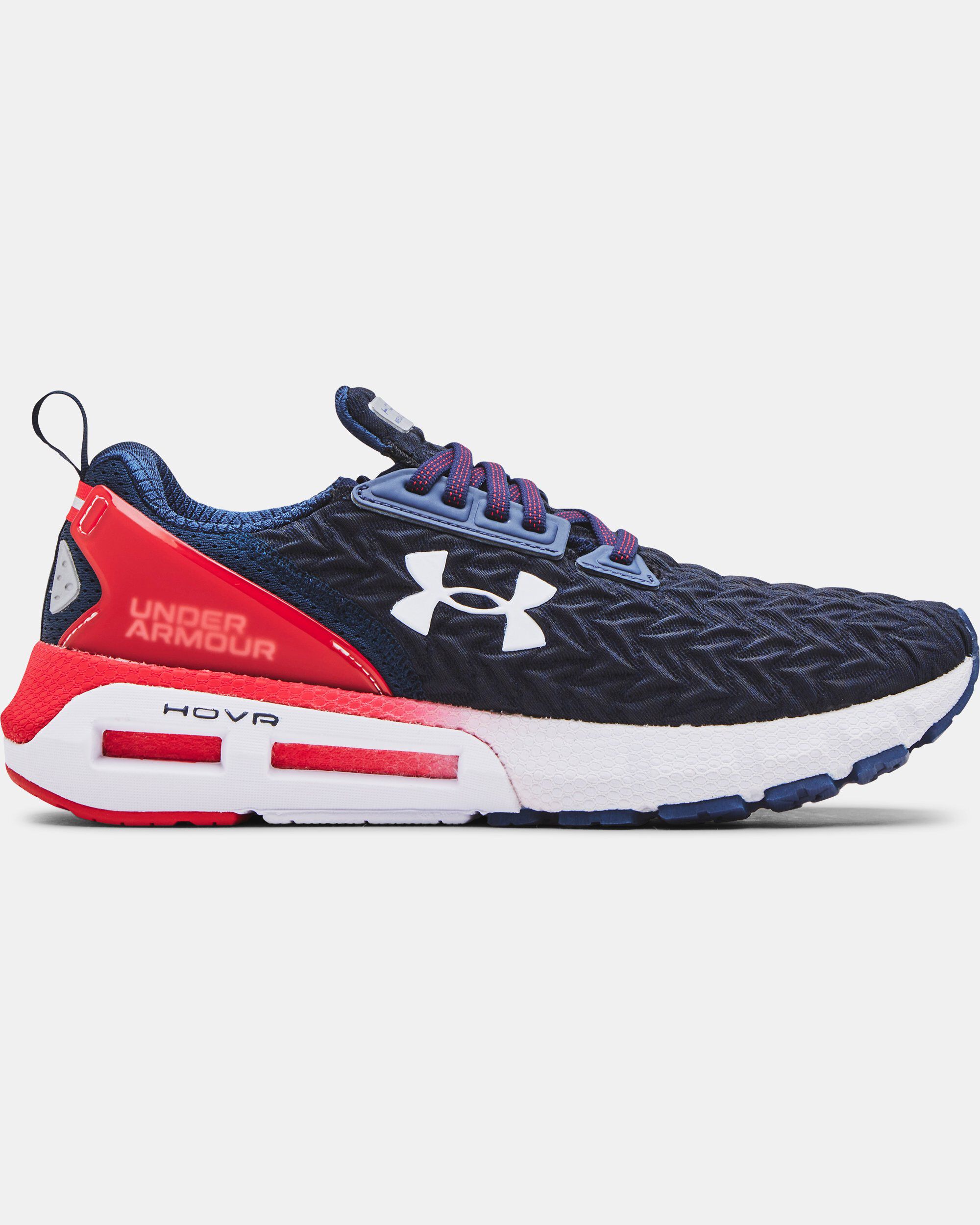 Orange and blue under armour shoes store
