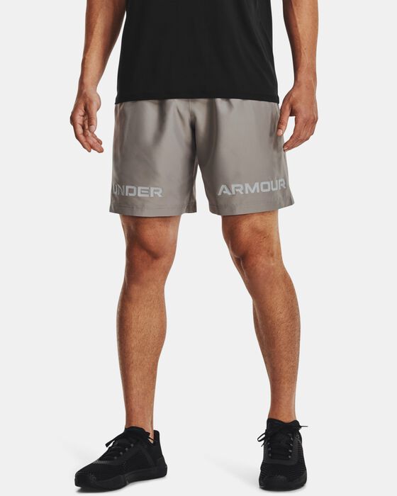 Men's UA Woven Graphic Wordmark Shorts image number 0