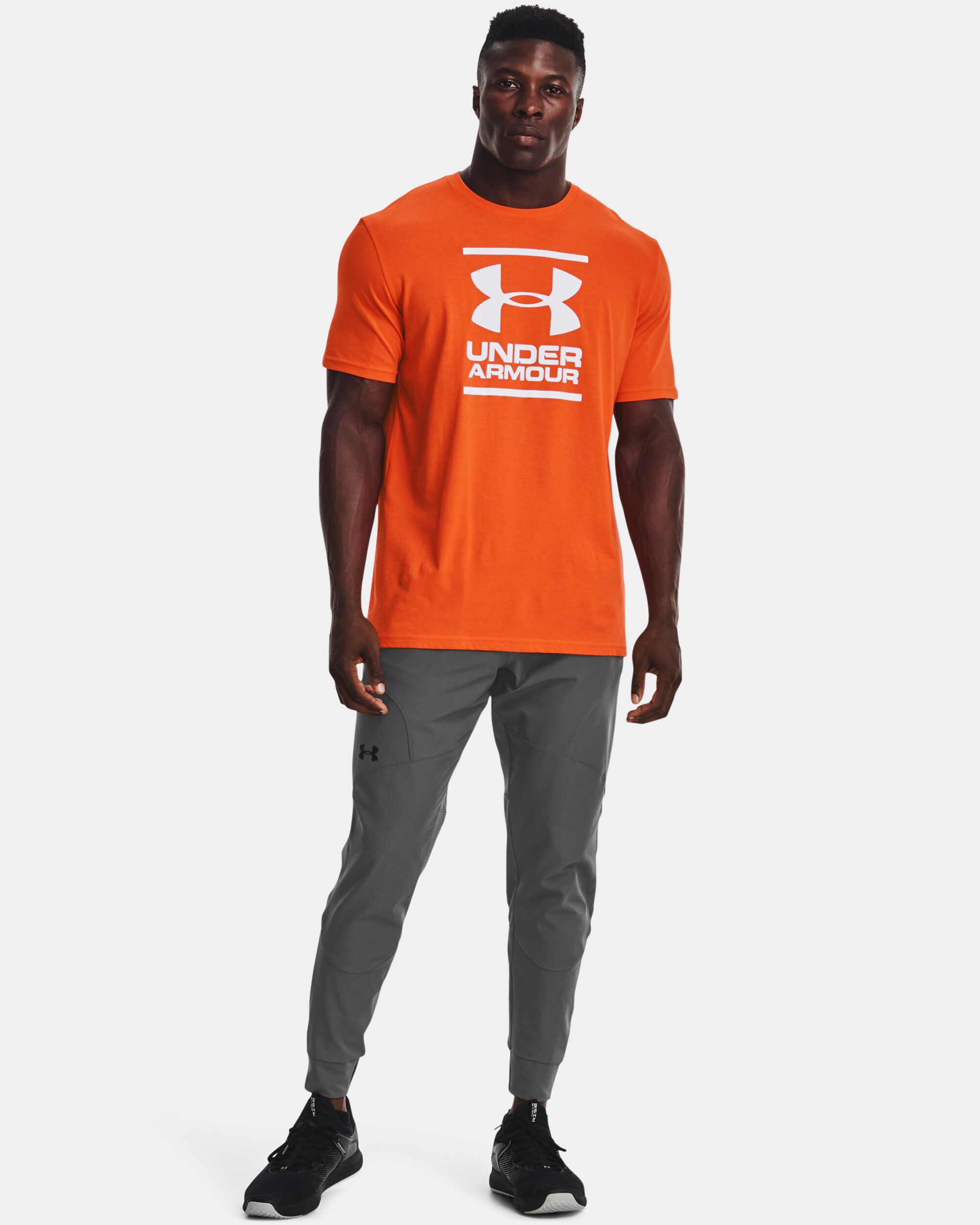 Orange under sale armour top