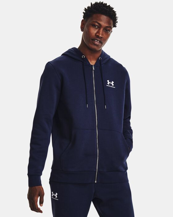 Men's UA Essential Fleece Full-Zip Hoodie image number 0