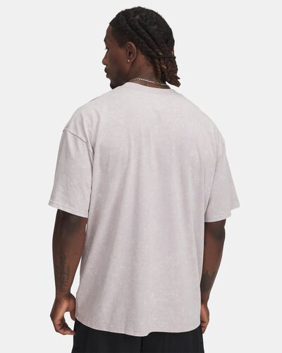 Men's UA Heavyweight Oversized Logo Wash Short Sleeve