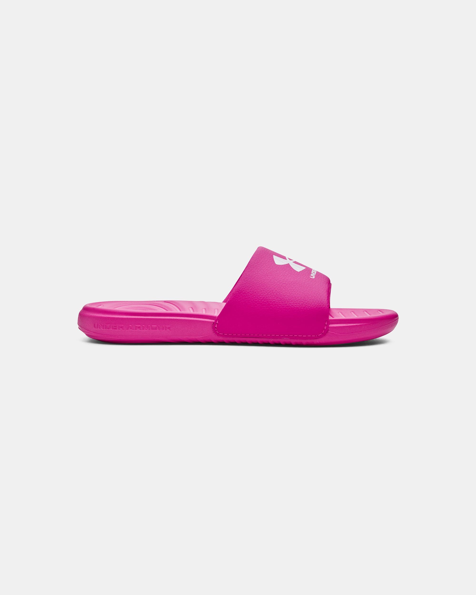 Under Armour Girls UA Ansa Fixed Slides Pink in Dubai UAE
