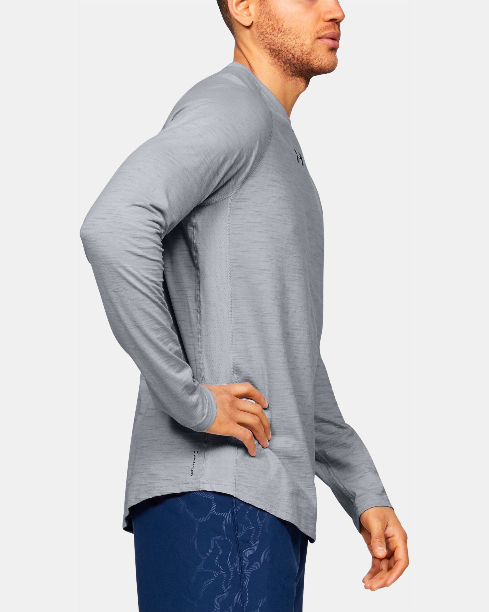 Under armour charged cotton long sleeve outlet tee