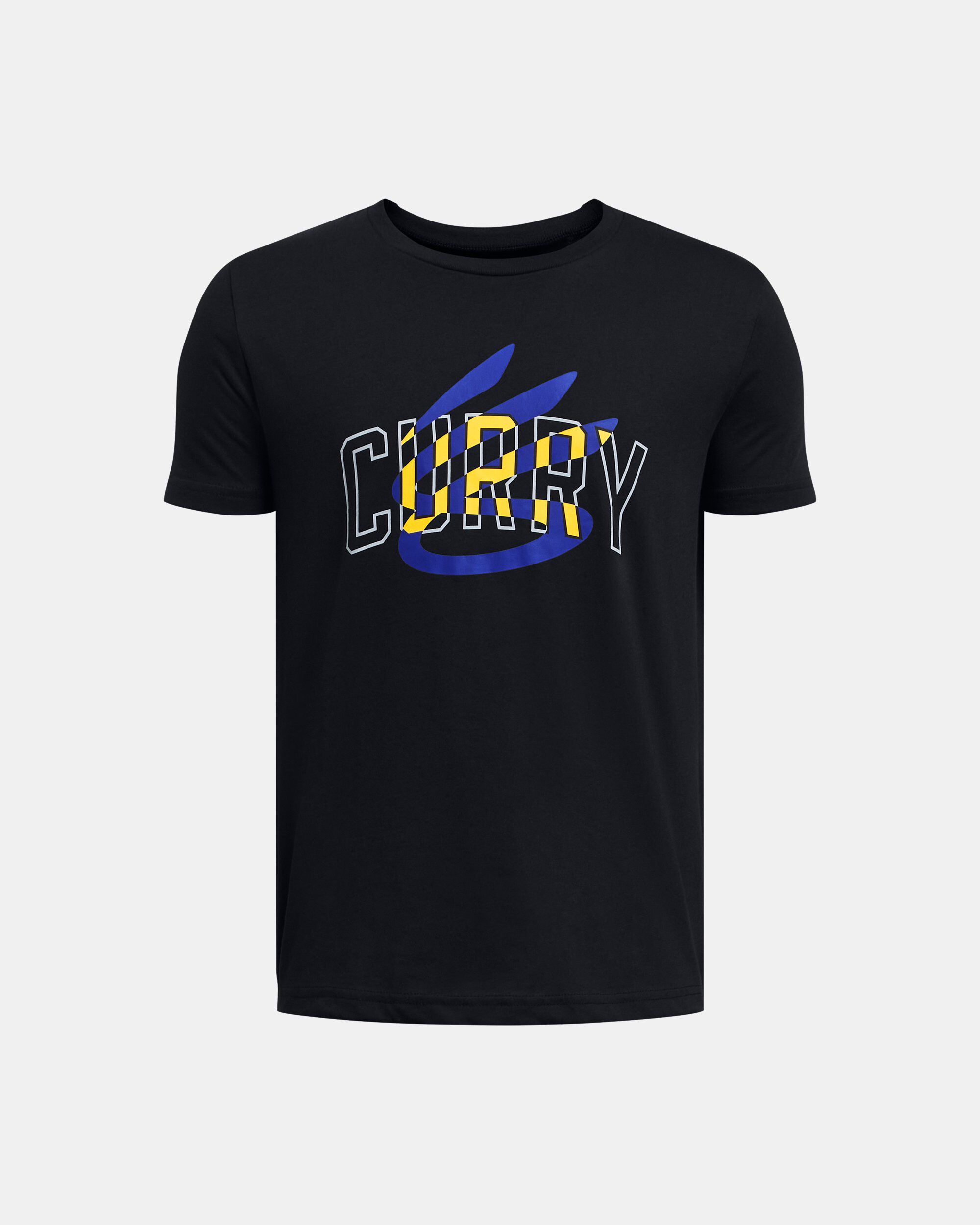 Buy Boys Curry Logo T Shirt Black in Dubai UAE Under Armour