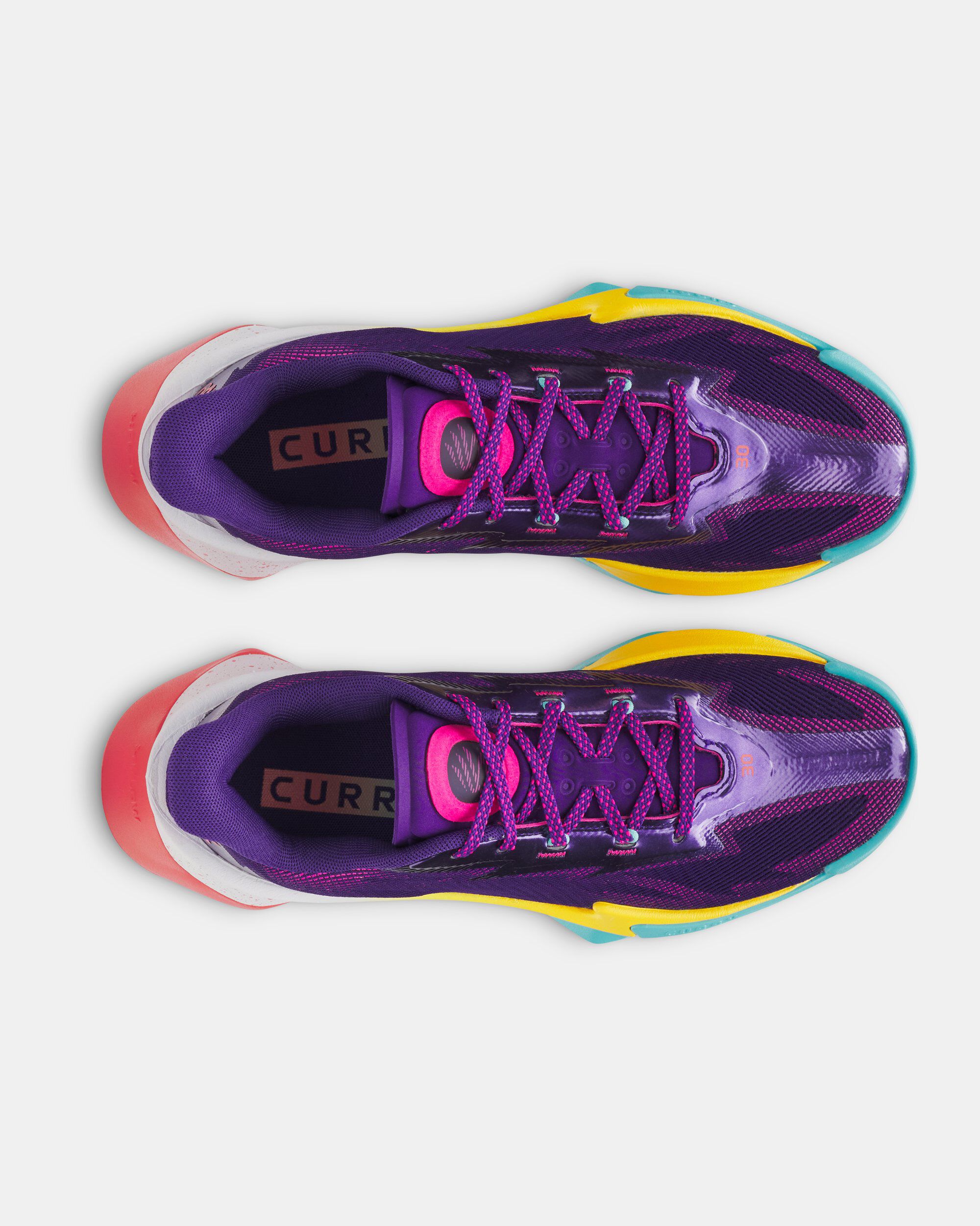 Shop Under Armour Curry Series 7 Unisex Basketball Shoes Purple in