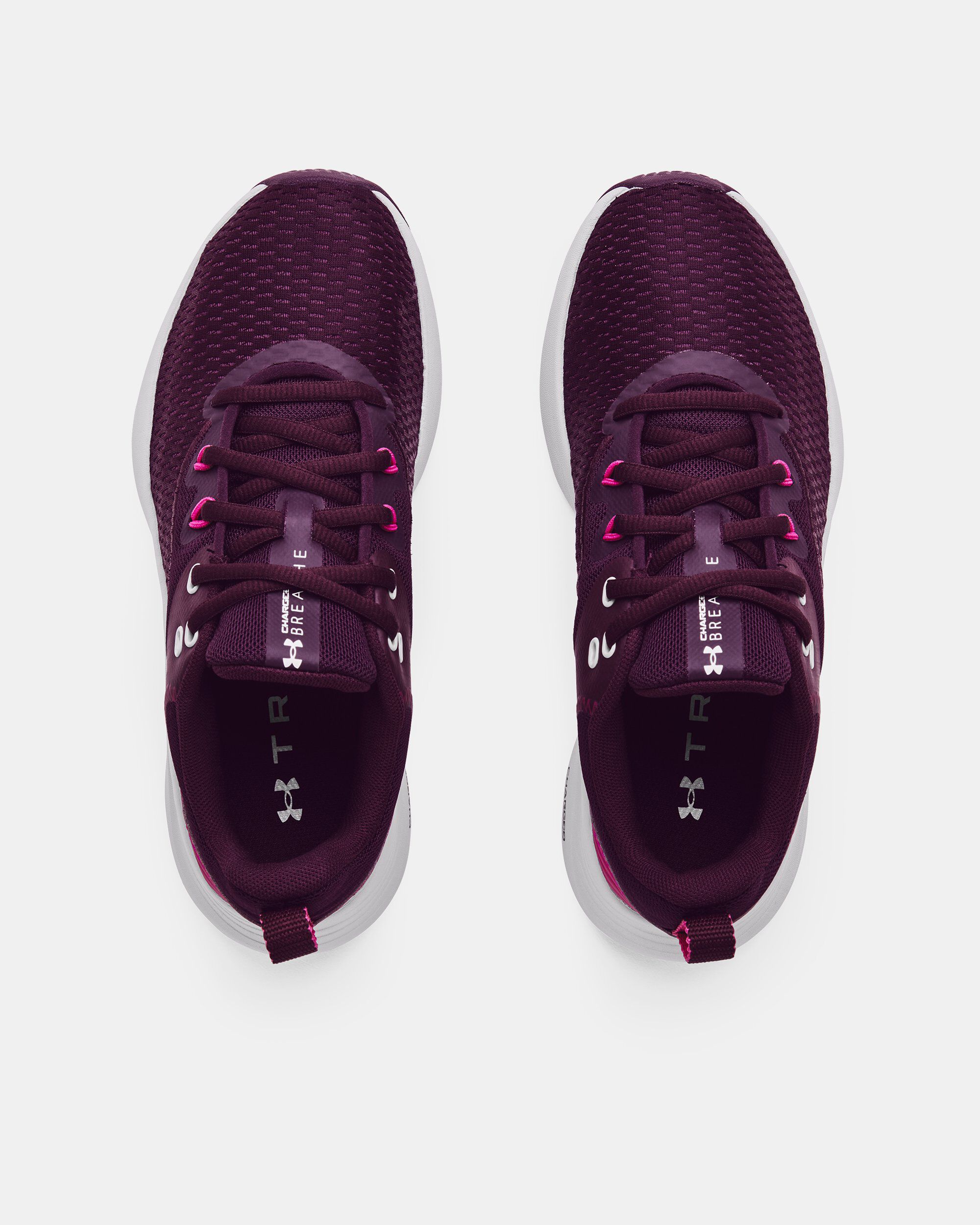 Burgundy under store armour shoes