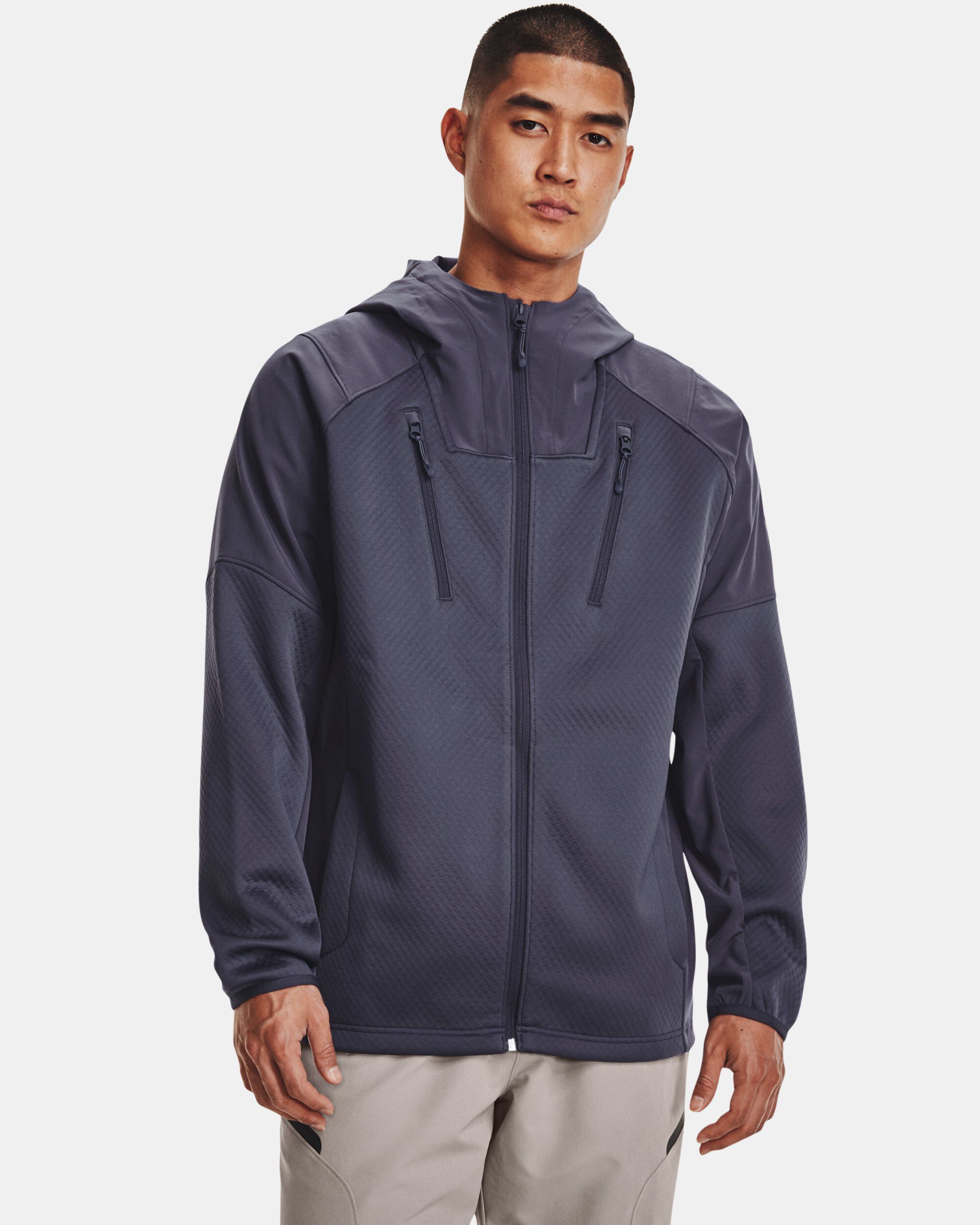 Under Armour Men s UA RUSH Hooded Swacket Purple in Dubai UAE