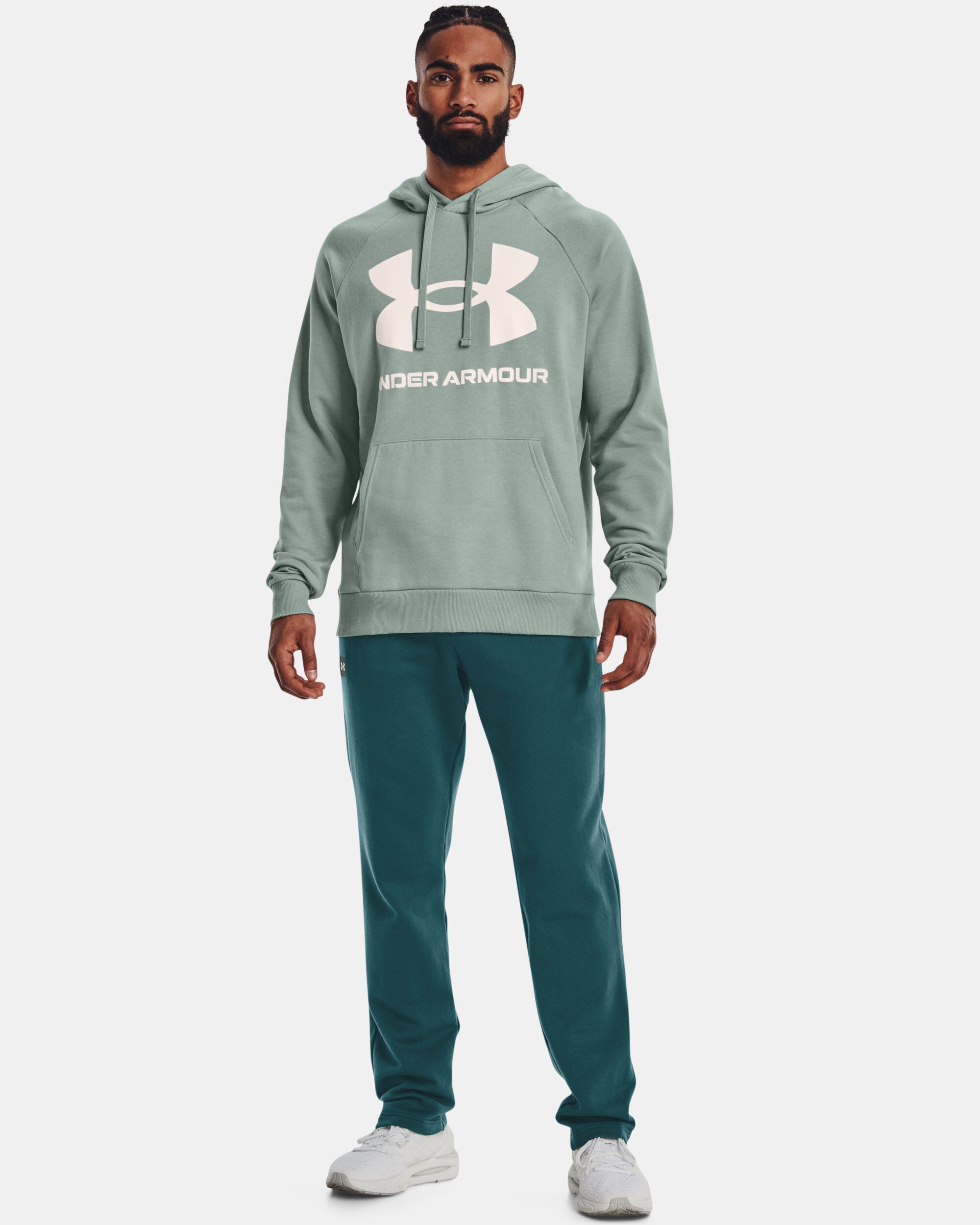 Under Armour Men s UA Rival Fleece Big Logo Hoodie Green in Dubai UAE