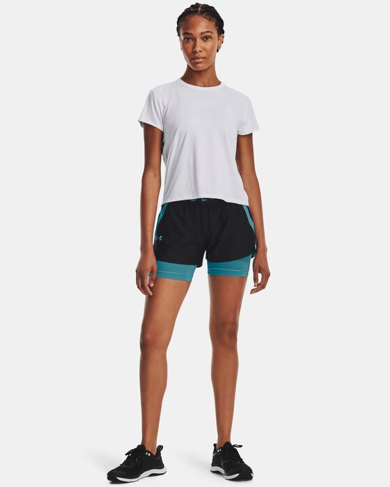 Women's UA Play Up 2-in-1 Shorts image number 2