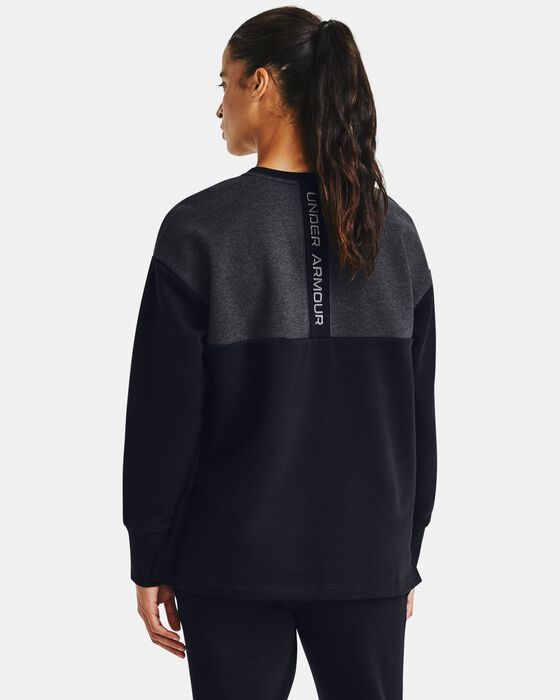 Women's UA Rival Fleece Embroidered Crew image number 0