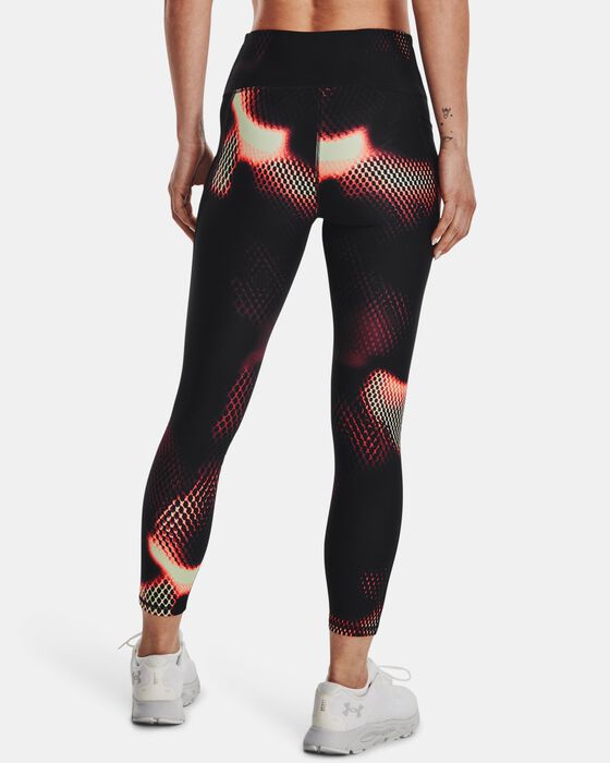 Women's HeatGear® Armour No-Slip Waistband Printed Ankle Leggings image number 1