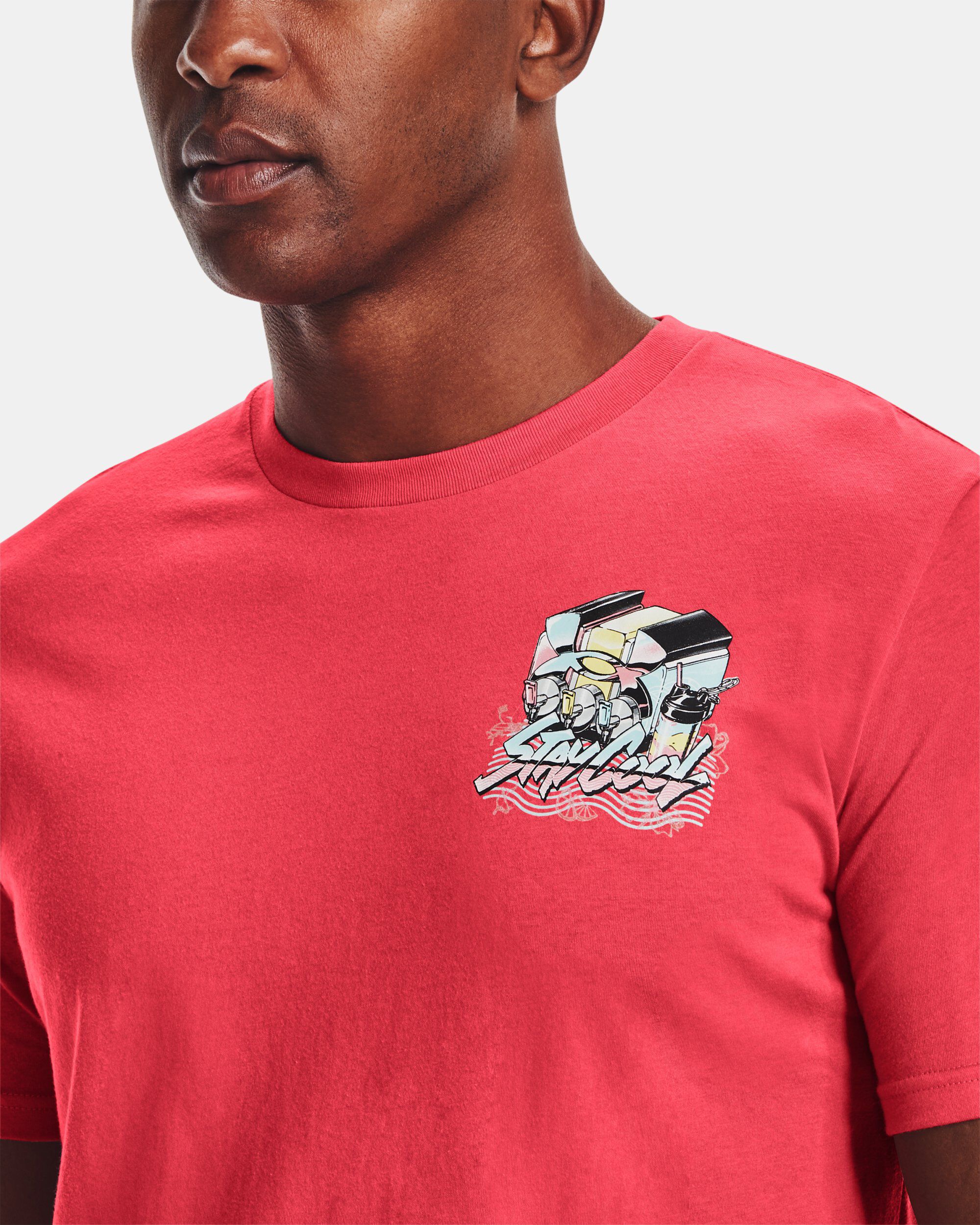 Under Armour Men s UA Stay Cool Short Sleeve Pink in Dubai UAE