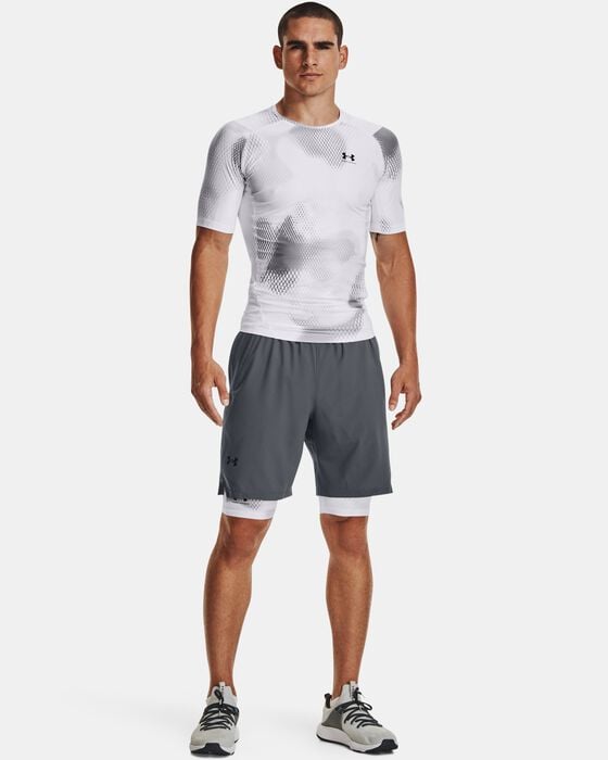 Men's UA Iso-Chill Compression Printed Short Sleeve image number 2