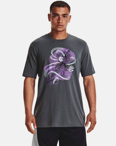 Men's Curry Animated Sketch Short Sleeve