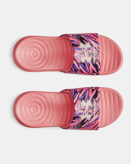 Women's UA Ansa Graphic Slides image number 2