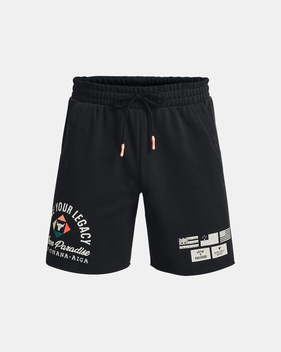Men's Project Rock Heavyweight Terry Shorts image number 5
