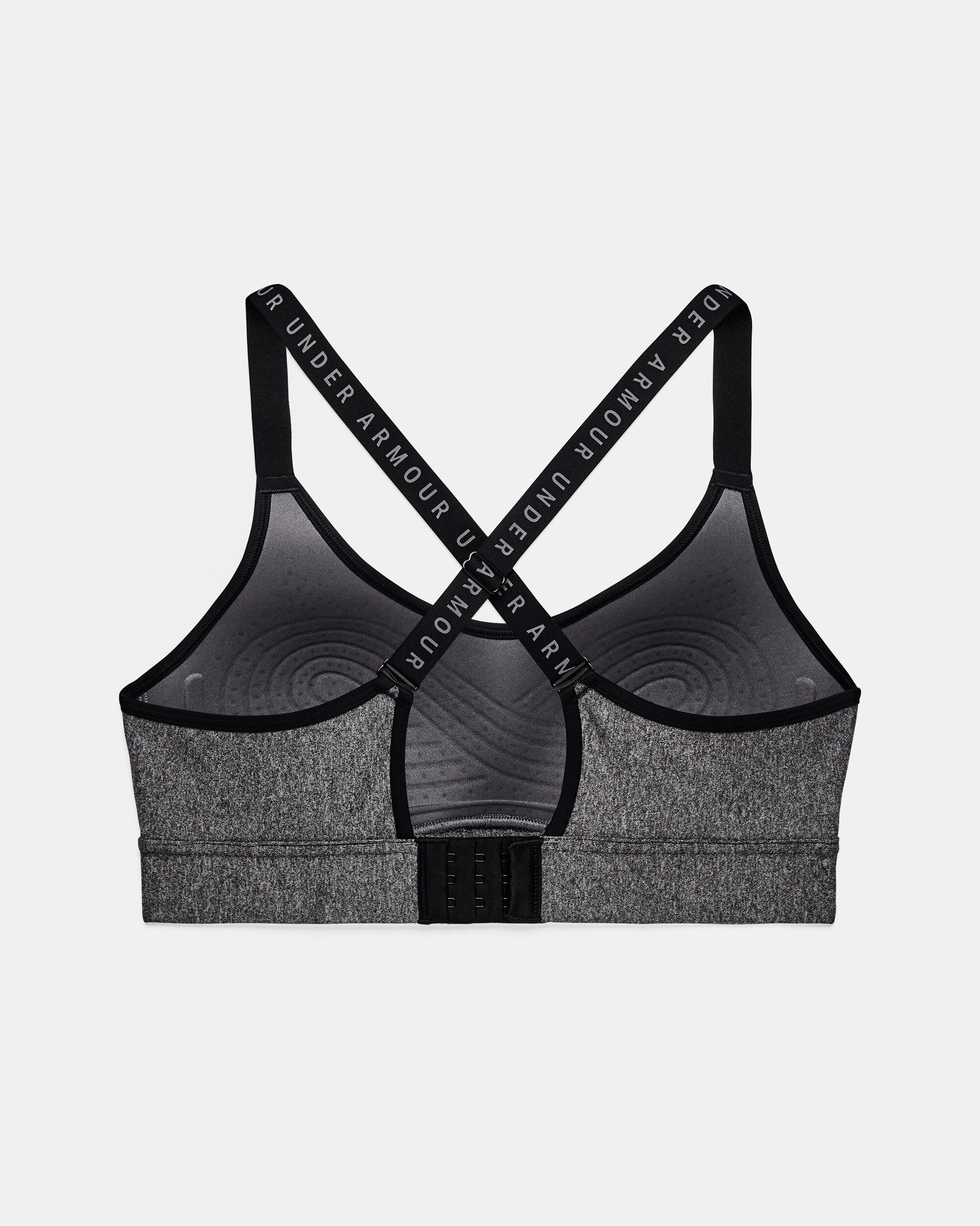 Buy Women's UA Infinity Mid Heather Cover Sports Bra Grey in Dubai, UAE | Under  Armour