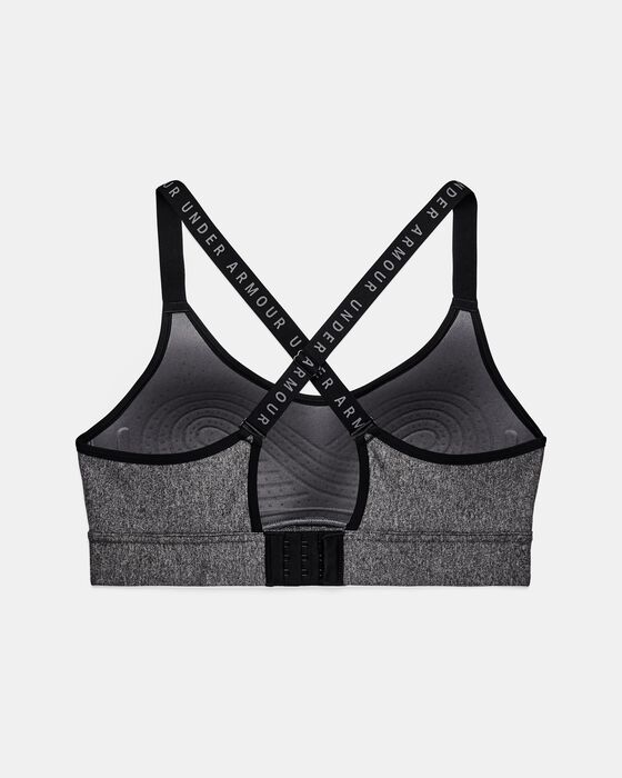 Women's UA Infinity Mid Heather Cover Sports Bra image number 9