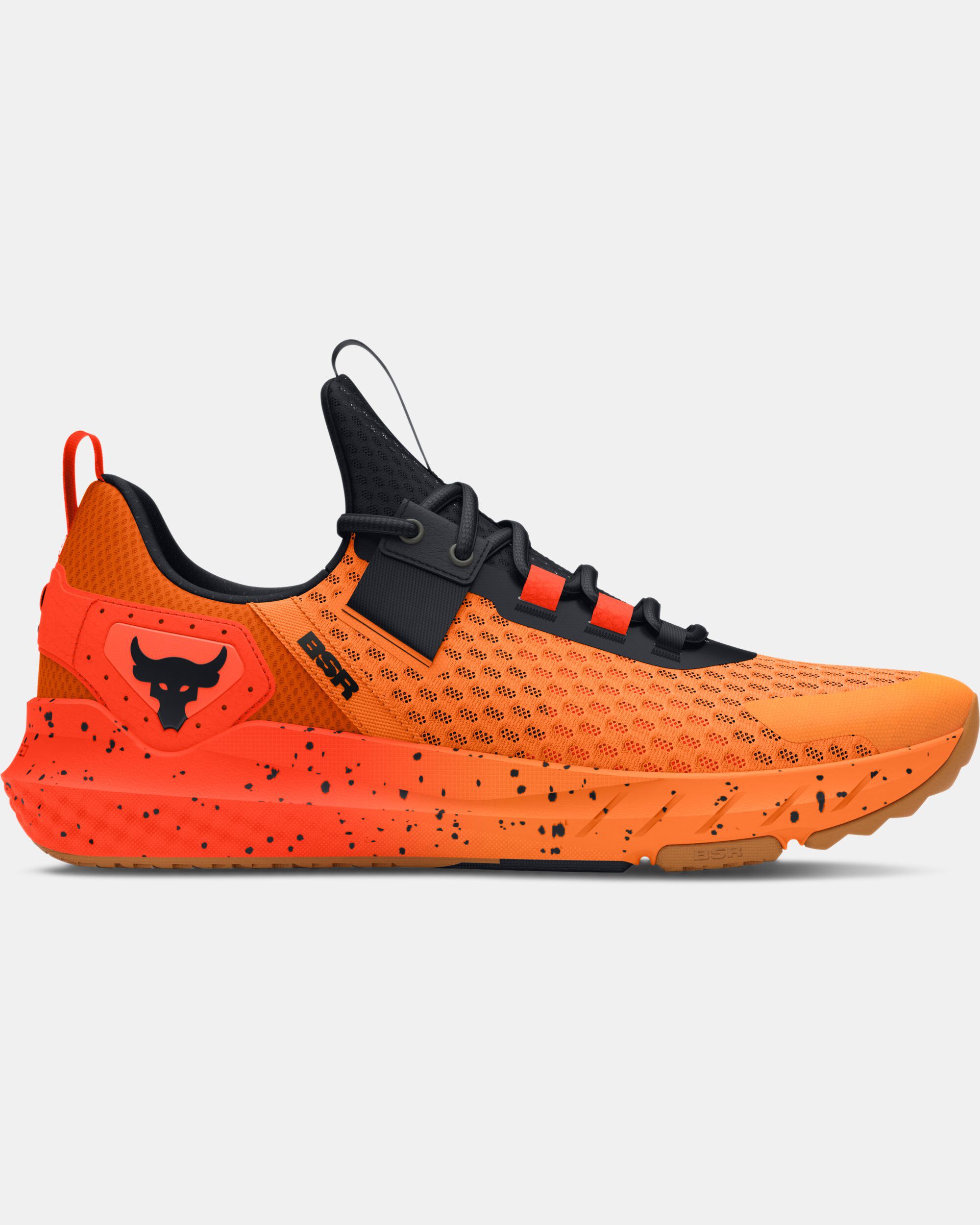 Under armour shoes mens orange hot sale