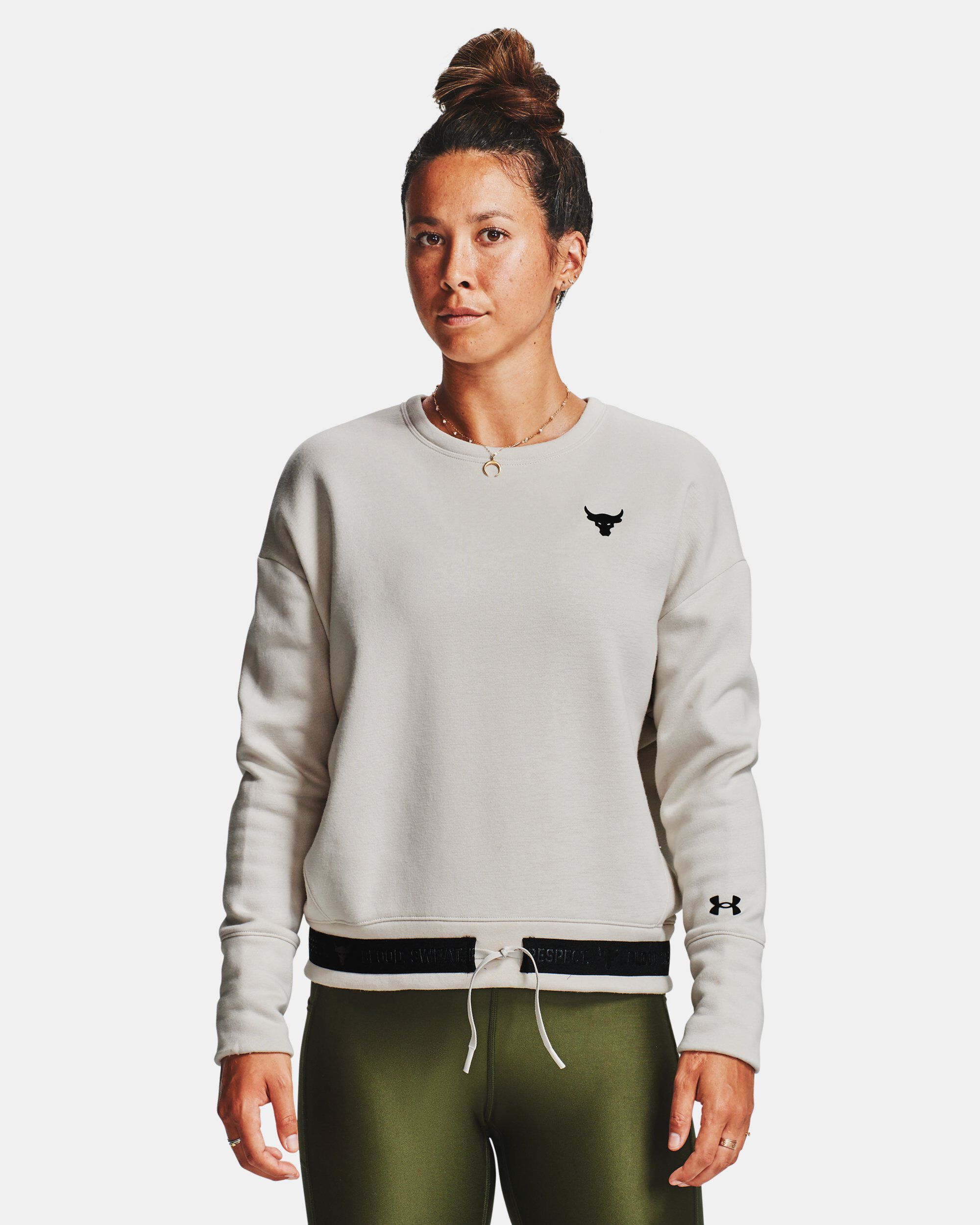 Women s Project Rock Charged Cotton Fleece Crew