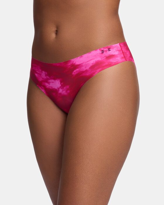 Women's UA Pure Stretch 3-Pack Printed No Show Bikini image number 2
