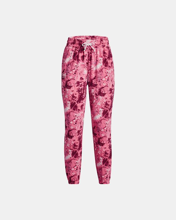 Women's UA Rival Terry Printed Joggers image number 4