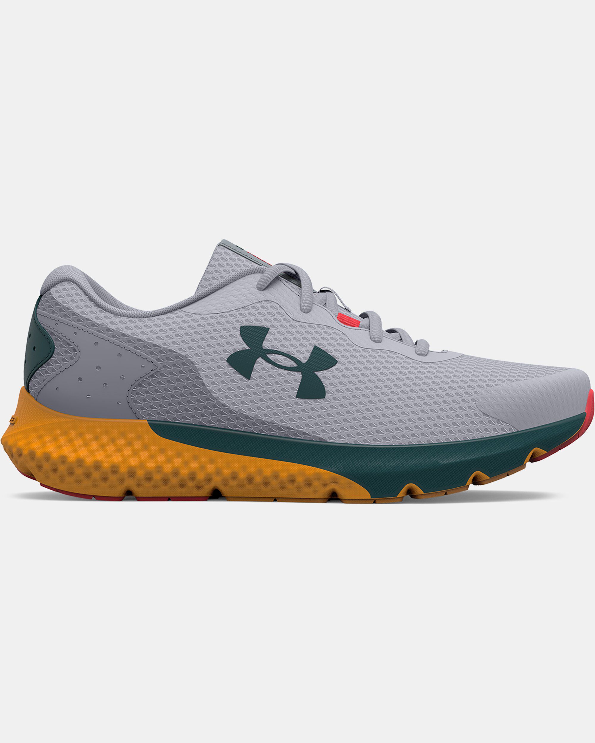 Orange and grey best sale under armour shoes