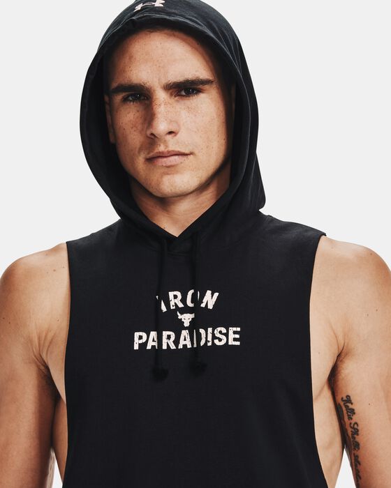 Men's Project Rock Sleeveless Hoodie image number 3