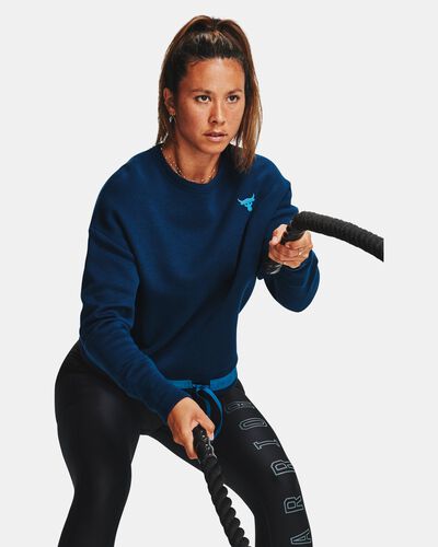 Women's Project Rock Charged Cotton® Fleece Crew