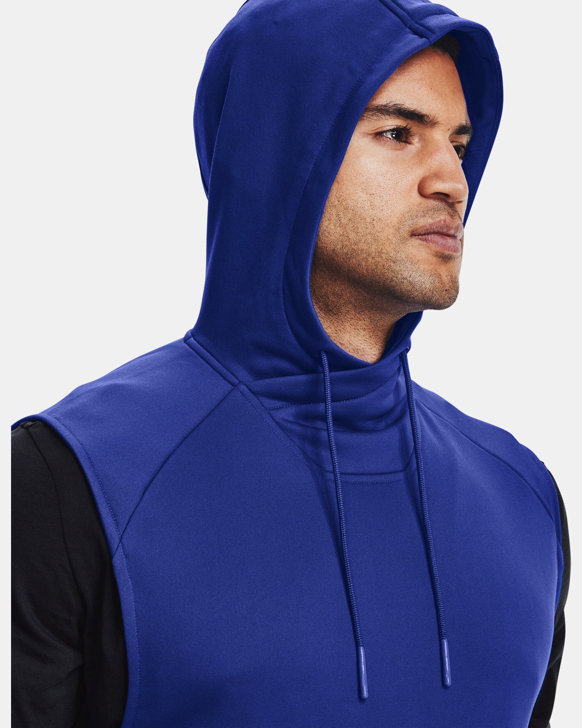 Buy Men s Curry UNDRTD Sleeveless Hoodie Blue in Dubai UAE Under Armour