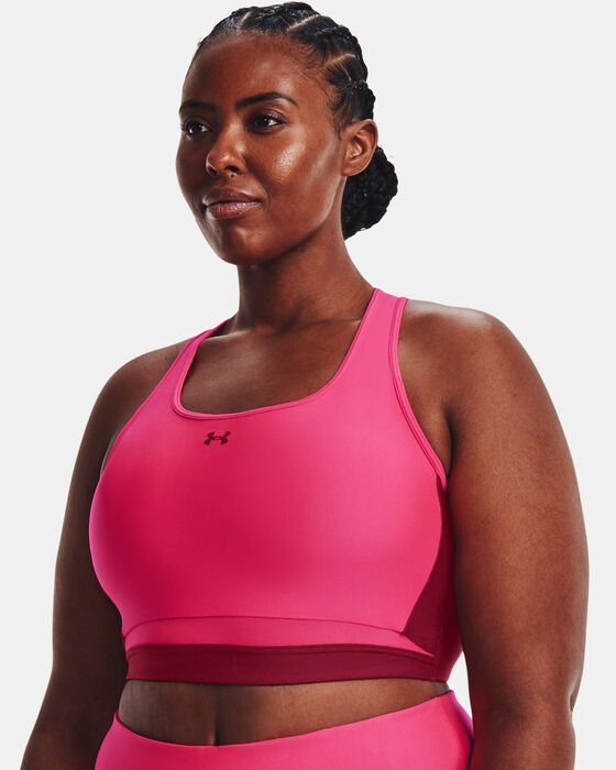 Women's Armour® Mid Crossback Long Line Sports Bra image number 3