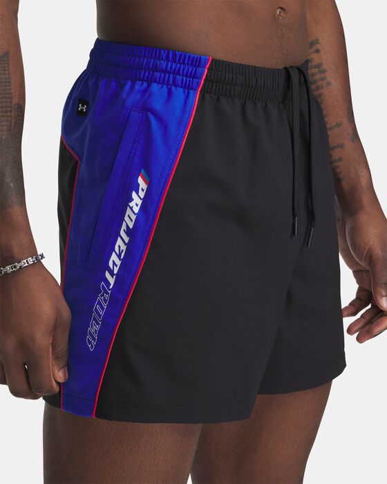Men's Project Rock Woven Colorblock Shorts image number 3
